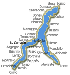 Map Comacina Island
