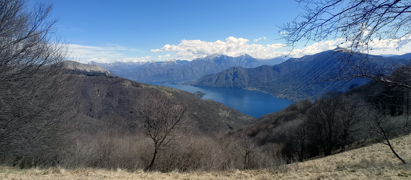 Route excursion from Pigra to Monte Costone