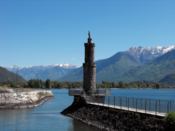 The lighthouse of Gera Lario