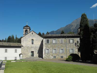 The Piona Abbey on Lake Como, Italy