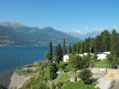 The Piona Abbey on Lake Como, Italy