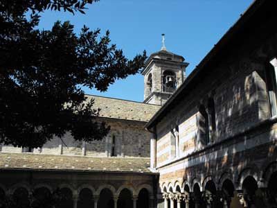The Piona Abbey on Lake Como, Italy