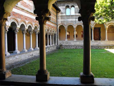 The Piona Abbey on Lake Como, Italy