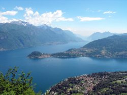 Panorama from Sasso San Martino (860 m) | Hiking from Griante to Sasso San Martino