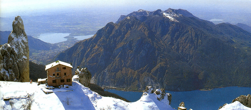 Shelter on Grigna Mountains