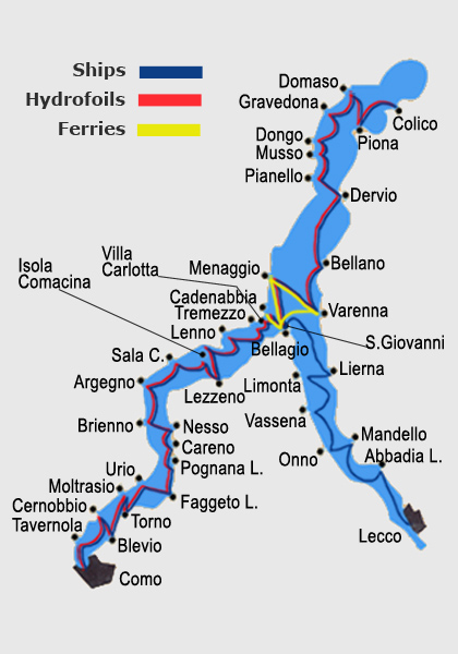 The Timetable Of Lake Como Navigation