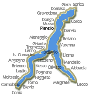 Map Pianello del Lario