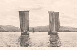 Antique postcards of Lariana's navigational